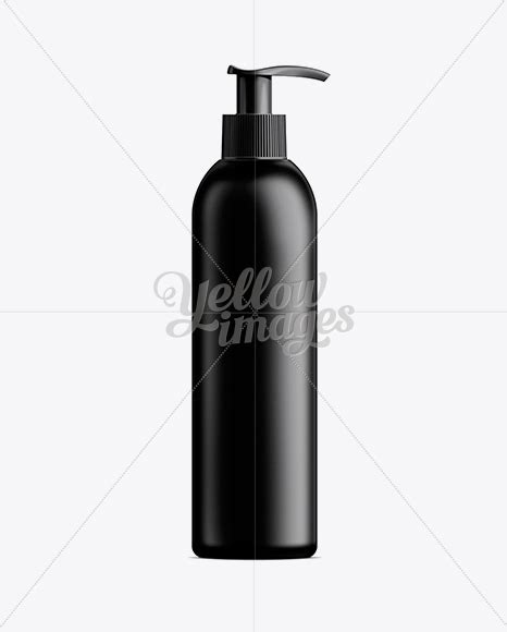 Download Black Plastic Cosmetic Bottle with Batcher - 300 ml